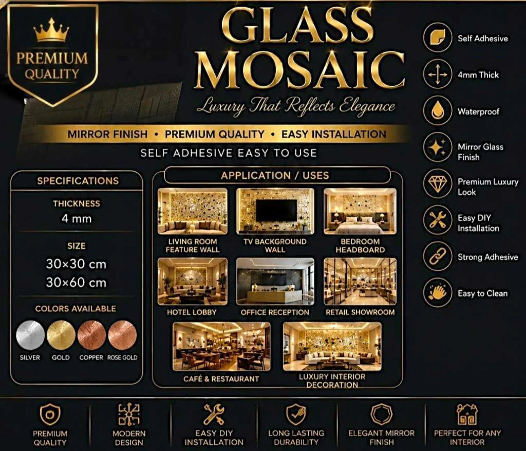 GLASS MOSAIC TILES catalog designs