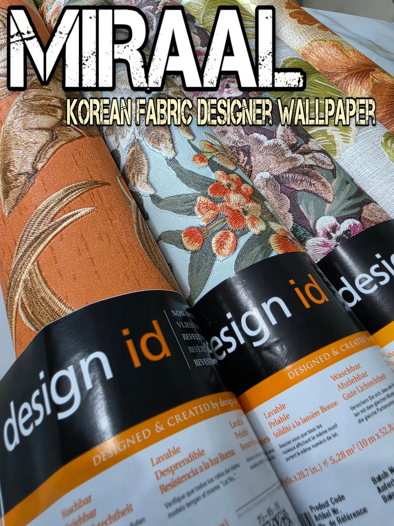 MIRAAL FABRIC DESIGNER WALLPAPER catalog designs